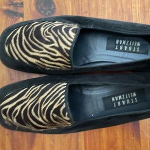 Stuart Weitzman Suede and Velvet Flats/Loafers